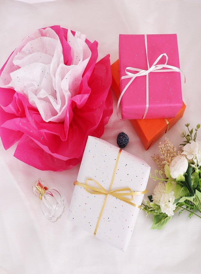 بيشيدا، ٥٠ ورقة من ورق المناديل اللامع باللون الوردي الفاتح، ورق تغليف لامع لأكياس الهدايا، مقاس ١٤ × ٢٠ بوصة، مناسب لأعياد الميلاد وحفلات الزفاف والتخرج والأعمال اليدوية والزهور في المناسبات. - Image 3